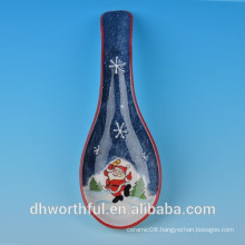 High quality ceramic Christmas snowman spoon rest